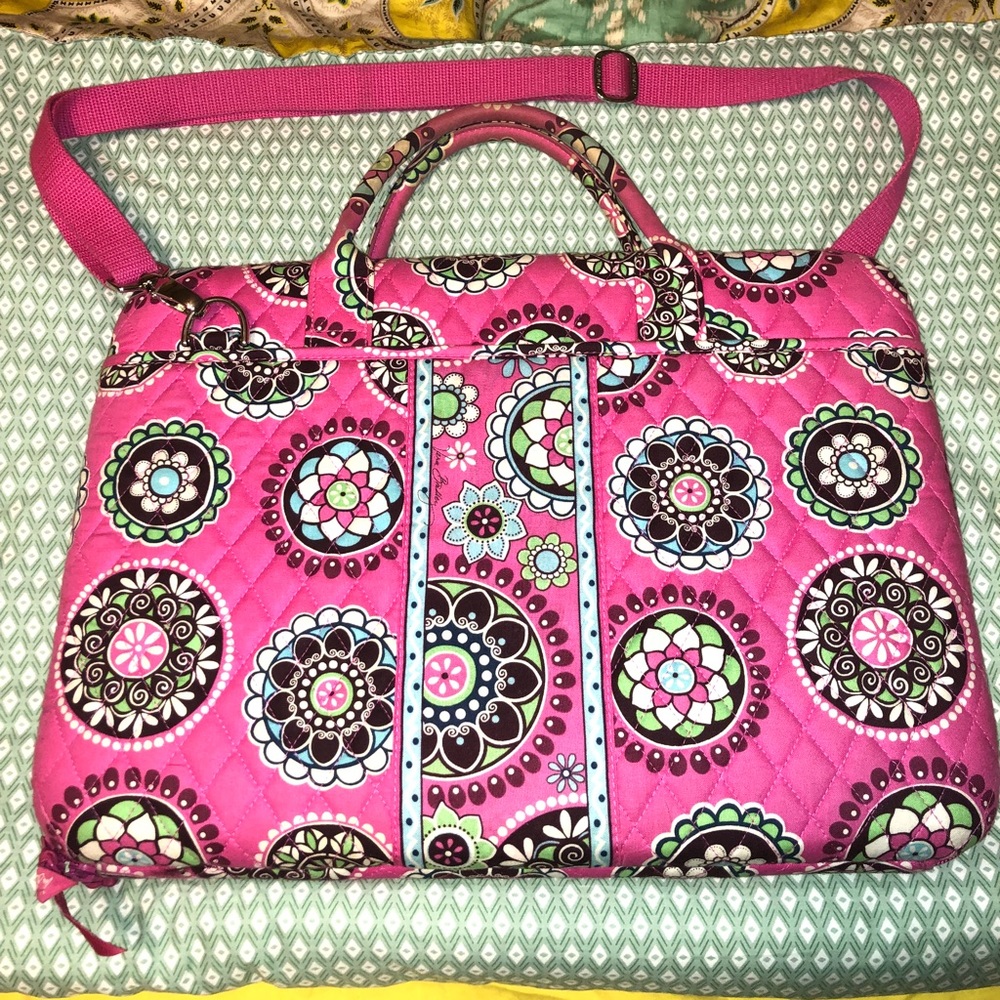 Vera Bradley cupcakes pink hard shell laptop case